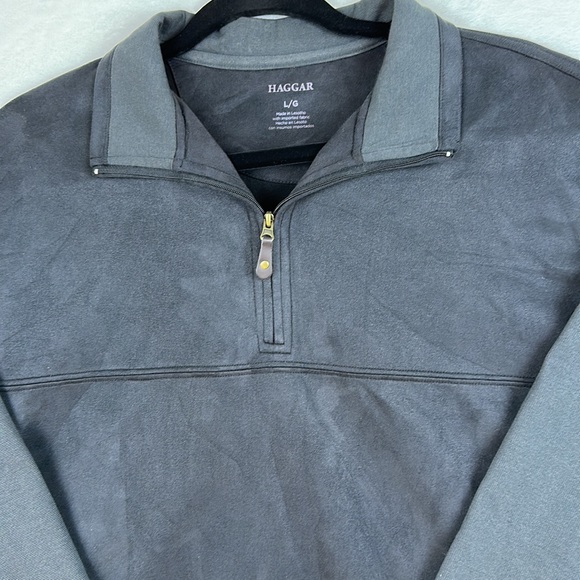 Haggar Men’s Pullover Sweater Black Size Large - Picture 5 of 11